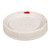 1.25 Gallon White HDPE Plastic Life Latch Screw Top Pail Cover, w/ Gasket