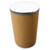 55 Gallon Kraft Fiber Open Head HCCAP Drum, w/ Plastic Cover, Lok-Rim, No Fittings, Urethane Gasket, Steel Lever Lock Ring, UN Rated