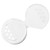 63mm 63-485 White PP Plastic Dispensing Cap, Flip Top, Lift Spoon, 7 Holes, Unlined, .200" Orifice