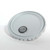 2.5-7 Gallon White Steel Lug Pail Cover, Rieke Fitting, Flow in Gasket, UN