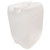 5 Gallon Natural HDPE Plastic Global Tight Head Pail, 70 mm TE 6TPI Fittings, Closed Vent 22 mm Cap, UN Rated
