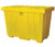 220 Gallon Yellow HDPE Plastic Spill Kit Box with Lid, Bottom Fork Lift Pallet