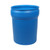 40 Gallon Blue HDPE Plastic Open Head Nestable Drum, w/ Blue Plain Cover, Lever Lock Ring, UN Rated