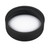 33mm 33-400 Black PP Plastic Matte Top, Ribbed Side Cap, Foam Liner