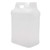 2.5-Gallon Natural HDPE Plastic F-STYLE Trimline Bottle, 63MM, 350 Gram, Rieke Tamper Evident, Flame Treated, 2x1, White Box, UN Rated