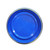 30 Gallon Blue Plastic Open Head Nestable Drum, Blue Plain Cover, Lever Lock on Separate Pallet, UN Rated