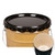 5 Gallon Black Steel Pail Lug Cover, Buff Epoxy Phenolic Lined, No Fitting, Flow in Gasket, 24 Gauge