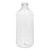 8 oz Clear PET Plastic Modern Round Bottle, 24mm 24-410, 26 Gram