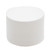 43mm White Ribbed, Smooth Top, PP Plastic Cap, Unlined