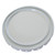 2.5-7-Gallon White Steel Lug Cover, Rust Inhibited Lining, 24 Gauge, UN Rated