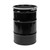 30 Gallon Black Steel Open Head Drum, Black Cover, Buff Epoxy Phenolic Lining w/ EPDM Gasket, 2" and 3/4" Fittings, Bolt Ring, UN Rated