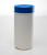 120mm Blue HDPE Plastic Spring Loaded Canister Lid, Unlined
