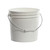 2 Gallon White HDPE Plastic Open Head Pail, UN Rated