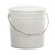 2 Gallon Natural HDPE Plastic Open Head Pail, UN Rated