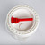 3.5-6 Gallon White HDPE Life Latch Pail Cover, American Flange Spout, Lever Lock Design, UN Rated
