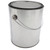 1 Gallon Round Gray Paint Can, 610 x 711, Gray Lined, w/ Ears, Bail Detached, w/ Lid