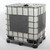 330 Gallon New IBC Tote, Natural Bottle, 6" Cap w/ Santopreme Gasket, 2" Ball Valve w/ EPDM Gasket, Steel Cage, Composite Pallet, 4 Poly Plates Vented Caps, Black Corners, UN Rated