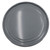 2.5-7 Gallon Gray Steel Pail Lug Cover, Rust Inhibited, No Fitting, Flow in Gasket, 29 Gauge