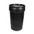 55 Gallon Black Plastic Nestable Open Head Drum, Black Cover, w/ Black Plastic Lever Lock Ring, UN Rated