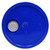 3.5-6 Gallon Exxon Blue HDPE Plastic Pail Tear Tab Cover, Rieke Fitting