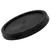 3.5-6 Gallon Black HDPE Plastic Tear Tab Pail Cover, EPDM Gasket