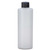 12 oz Natural HDPE Plastic Cylinder Bottle, 28mm 28-410
