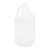 128 oz Natural HDPE Plastic Industrial Round, 38mm 38-400, 120 Gram