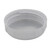 63MM White PP Plastic Smooth Top, Ribbed Side Cap, M1 Foil Heatseal Lined PE, Plain