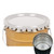 2.5-7 Gallon White Steel Lug Pail Cover, Rust Inhibited (24 Gauge)