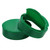 63mm 63-485 Green PP Plastic Pour and Sift Cap, Dual Flapper Unlined