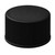 28mm 28-400 Black PP Plastic Matte Top, Ribbed Side Cap, Heat Seal Liner
