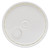 5 Gallon White HDPE Plastic Round Cover, w/ Plastic Spout, EPDM Rubber Gasket, UN Rated