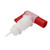 Red/Natural Smooth Side Faucet Plastic PP/HDPE 3/4" Aeroflow Tap