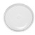 2 Gallon White HDPE Plastic Tear Tab Pail Cover, UN Rated