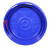 1.25 Gallon Blue HDPE Plastic Screw Top New Generation Pail Cover, w/ Gasket, UN Rated