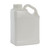 4 liter White HDPE Plastic Slant Handle F-Style Bottle, 63mm, 4x1, 180 Gram, 4 x 1, UN Rated