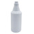 32 oz Blue/White HDPE Plastic Ring Neck Carafe Bottle, 28mm 28-400, 55 Gram, Small Bulb