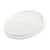 7.7 - 10.7 Gallon White HDPE Plastic Screw Top Pail Cover, No Gasket