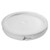 1 Gallon White HDPE Plastic Tear Tab Pail Cover w/ Gasket, Anti-Static