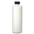8 oz White HDPE Plastic Cylinder Bottle, 24mm 24-410