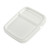 2 Gallon White HDPE Plastic EZ Stor Hinged Container Cover, No Gasket