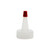 28mm 28-400 Natural LDPE Spout Yorker Cap with Regular Red Tip, .030" Orifice