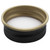 22mm 22-400 Black Metal Screw Cap, Teflon Liner