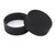 28mm 28-400 Black PP Plastic Smooth Top, Ribbed Sides Cap with F217 Liner