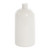 16 oz White PET Plastic Squat Boston Round, 24mm 24-410, 32.5 Gram