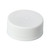 24mm 24-400 White PP Plastic Matte Top, Ribbed Side Cap, Unlined