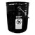 5 Gallon Black Clear Phenolic Open Head Steel Pail, UN Rated, 3.5" Double Bead