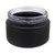 3 oz Matte Black Straight Sided Matte Glass Jar, 66 mm Opening, w/ Child Resistant PE Liner Cap
