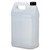 128 oz Natural HDPE Plastic F-Style Bottle, 38mm 38-400, 4x1 Kraft Reshipper Box