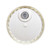 12" White HDPE Plastic Tamper Evident Pail Cover w/ Rieke Fitting
